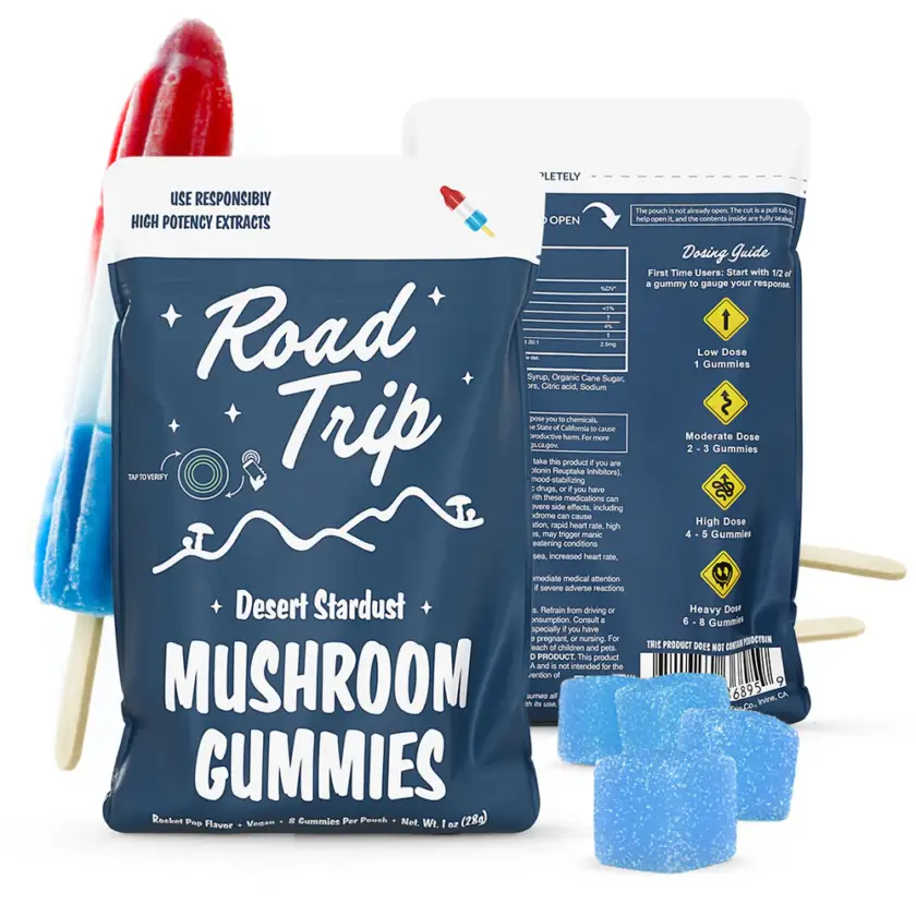 road trip desert stardust mushroom gummies